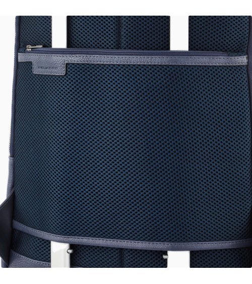 PIQUADRO Ronnie Rucksack Leder Blau - Laptopfach | Offizieller Sh